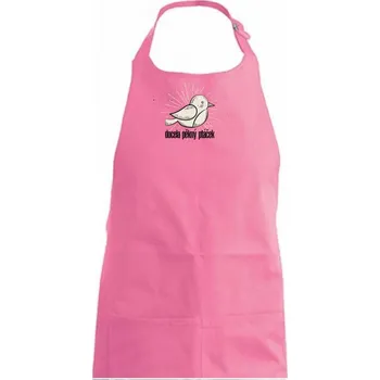 Kuchyňská zástěra Docela pěkný ptáček - Dámská zástěra na vaření - Univerzální velikost ( Růžová )