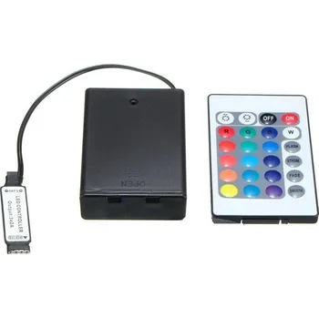 LED páska Napájecí bateriová jednotka pro RGB LED pásek dálkový ovladač (Napájení LED pásku 5V z baterie na DO)