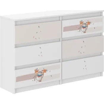 Komoda WD Dětská komoda 120 cm - Medvídek lovec