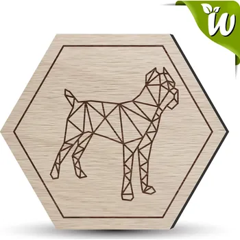 Podtácek Dřevěný podtácek - PES CANE CORSO 2