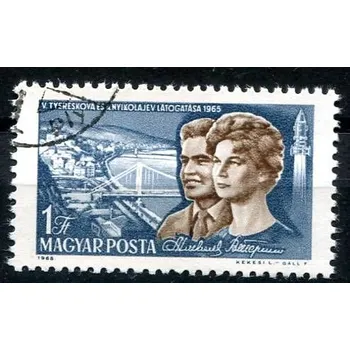 Poštovní známka (1965) MiNr. 2123 A - O - Maďarsko - Těreškovová a Nikolajev