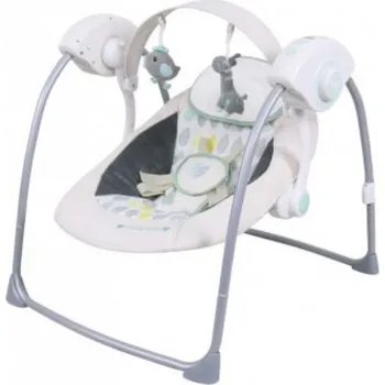 Dětská houpačka Baby Mix přenosná elektronická houpačka v bledé barvě