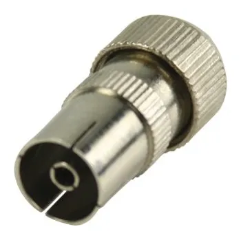 Anténní redukce Valueline Nepájené koaxiální konektory, koaxiální zásuvka kovová 2 ks (VLSP40922M)