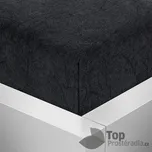 Froté prostěradlo 160x200 Premium - Černá