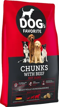 Krmivo pro psa Happy Dog Dogs Favorit Chunks hovězí 15 kg