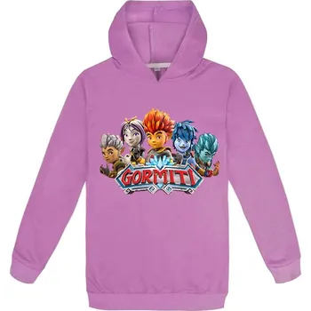 Chlapecký svetr Dětská mikina Gormiti s kapucí Barva: Fialová, Velikost: 170 cm (děti 13-16 let)