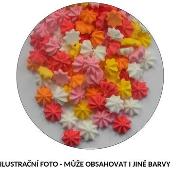 Jedlá dekorace na dort Fagoš Cukrové zdobení Pucky mix barev 20g