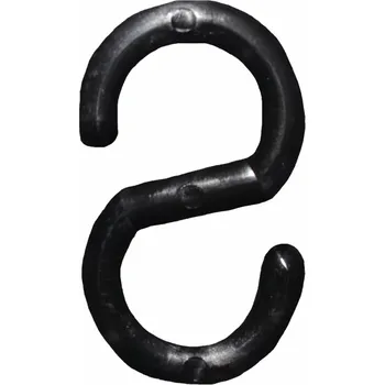 Výstražná páska Spojka plastového řetězu S černá spojka S 6 mm