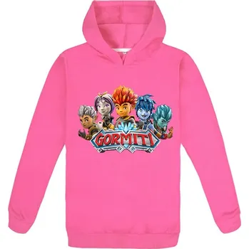 Chlapecký svetr Dětská mikina Gormiti s kapucí Barva: tmavě růžová, Velikost: 170 cm (děti 13-16 let)
