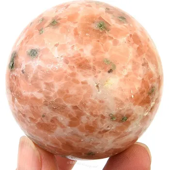 Přírodní kámen Koule kalcit oranžový 181g