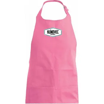 Kuchyňská zástěra Hora Klínovec - Dámská zástěra na vaření - Univerzální velikost ( Růžová )