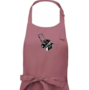 Kuchyňská zástěra Sněhová fréza kresba - Dámská zástěra na vaření - Univerzální velikost ( Starorůžová )