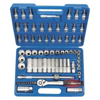 Sada nářadí Sada hlavic nástrčných (GOLA) 3/8", 71-dílná, palcové míry, v plastovém kufříku