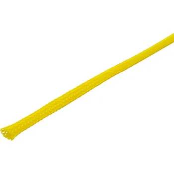 kabelová chránička Ochranný oplet 4mm - žlutý