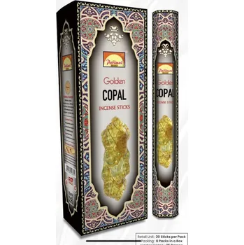 Vonná tyčinka Parimal Golden Copal indické vonné tyčinky 20 ks