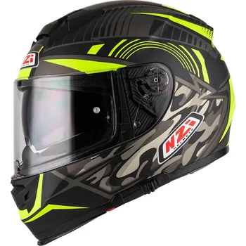 Helma na motorku Motocyklová integrální přilba NZI Eurus 2 Duo Desert černá-žlutá Velikost: XL