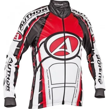 Cyklistická bunda Author ARP-12 Blazer Cyklistická bunda bílá/červená/černá vel. S