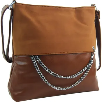 Kabelka ROSY BAG Dámská crossbody kabelka se řetízkem NH8146 hnědá