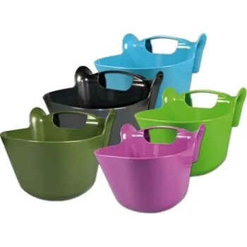 krmítko pro hospodářská zvířata Krmný žlab čtvercový závěsný 13,5l - černý