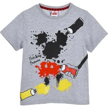 Chlapecké tričko Šedé tričko s krátkým rukávem Mickey Mouse Disney Velikost: 128
