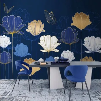 Tapeta Solution Media 3D tapety - Motýlí vzor MU4174 1 - Voděodolné plátno - Textilní tapeta omyvatelná - 250g/m2