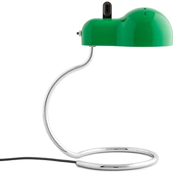 Lampička Stilnovo Minitopo Classic, zelená stolní retro lampička, 1x7W LED E27, výška 36cm
