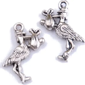 Přívěsek Přívěsek ČÁP, 19x22mm, 2ks