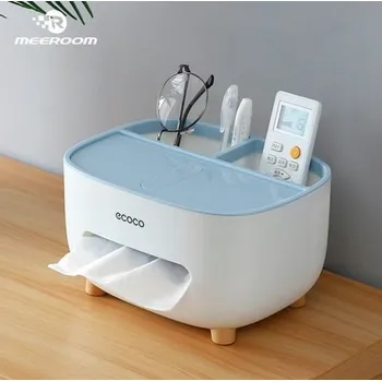 Úložný box Organizér na kapesníčky s držátkem na mobilní telefon Barva: modrá