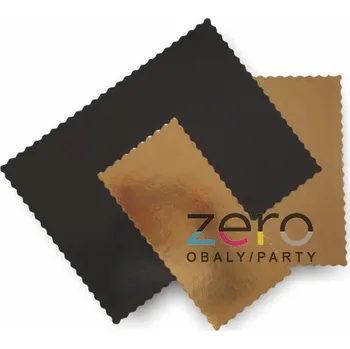 Podložka ozdobná lepenková 15x41 cm - zlatá/černá