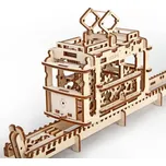 Ugears 3D dřevěné mechanické puzzle Kabinová lanovka s tratí