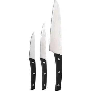 Kuchyňský nůž Bergner sada nožů 3 ks černá