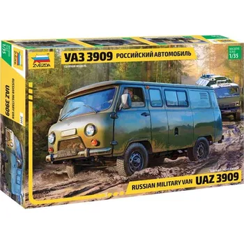 Plastikový model Zvezda UAZ 3909 Russian Military Van 1:35