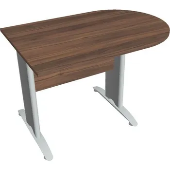 Kancelářský vozík HOBIS přídavný stůl jednací oblouk - CP 1200 1, ořech + doprava zdarma
