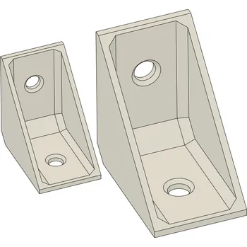 Příslušenství k 3D tiskárně Rohová spojka plastová Černá 20x20
