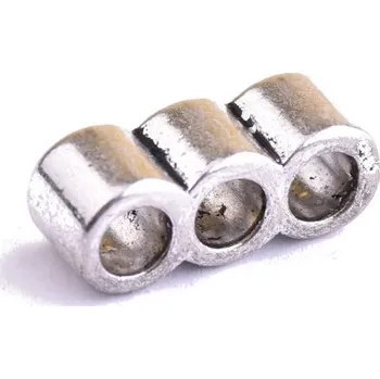 Dětské navlékací korálky Kovové korálky 8x8x22mm