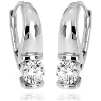 Náušnice Zlatnictví U Kostela Stříbrné dámské náušnice se zirkonem EMDA97 440494528