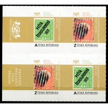 Poštovní známka Česká pošta (2020) č. 995 - 996 **, 4-bl - Česká republika - Vlastní známky: Poklady světové filatelie (3)