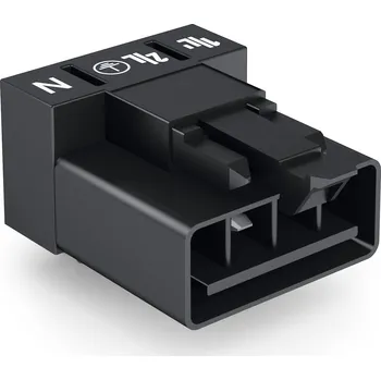 elektrický kabel WAGO Konektor 890-814/011-000 na desky plošných spojů Úhlové provedení 4pólová, černá 890-814/011-000