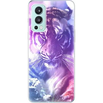 Pouzdro na mobilní telefon Odolné silikonové pouzdro iSaprio - Purple Tiger - OnePlus Nord 2 5G