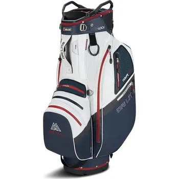 Golfový bag Big Max Dri Lite V-4 cart bag, blueberry/white/merlot