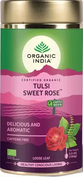 čaj Organic india Tulsi Sladká růže Bio sypaný 100 g
