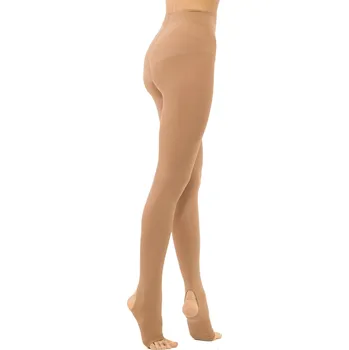 Dámské punčochy Intermezzo,Punčochy s dírou na patu 0890, lískový oříšek 128-140