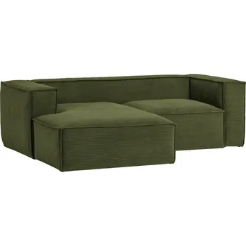 Pohovka Kave Home Manšestrová rohová pohovka Blok 240 cm, levá