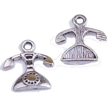 Přívěsek Přívěsek TELEFON, 20x21mm, 2ks