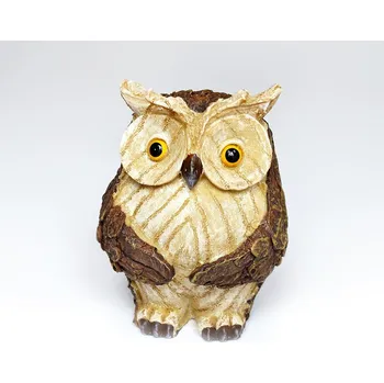Zahradní dekorace Sova Majda, polyresin, 13 x 10 cm