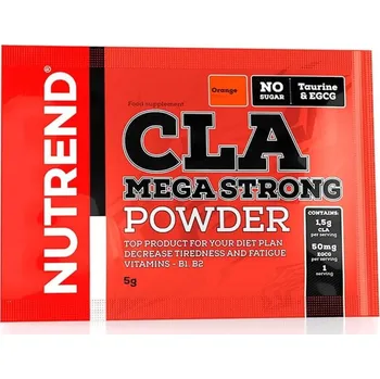 Spalovač tuku Nutrend CLA Mega Strong Powder 30 x 5 g pomeranč