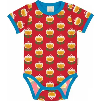 Kojenecký body Dětské body s krátkým rukávem Tulipán Maxomorra Velikost: 50/56