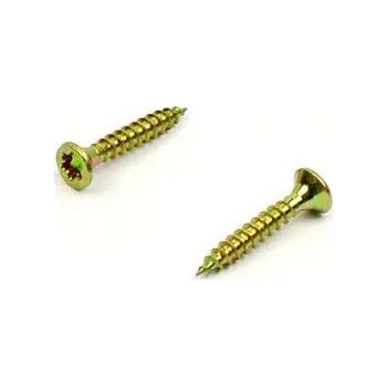 Vrut Univerzální vrut do dřeva 3x12 TORX zinek žlutý (Vrut do dřeva, TORX, plný závit)