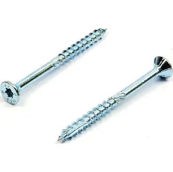 Vrut Vruty pro dřevostavby HBS 5x50 zinek bílý (Rothoblaas, tesařský vrut, zápustná hlava)