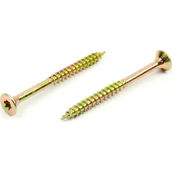 Vrut Univerzální vrut do dřeva 6x90/60 TORX zinek žlutý (Univerzální vrut TORX částečný závit)